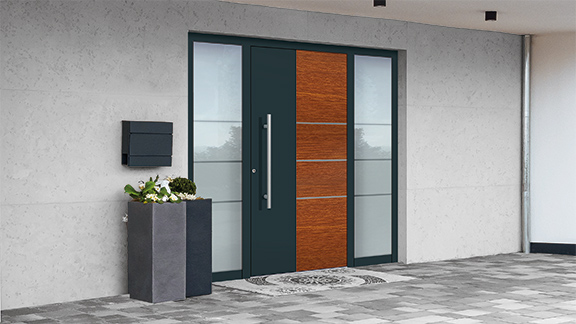 Groke-Aluminium-Haustür